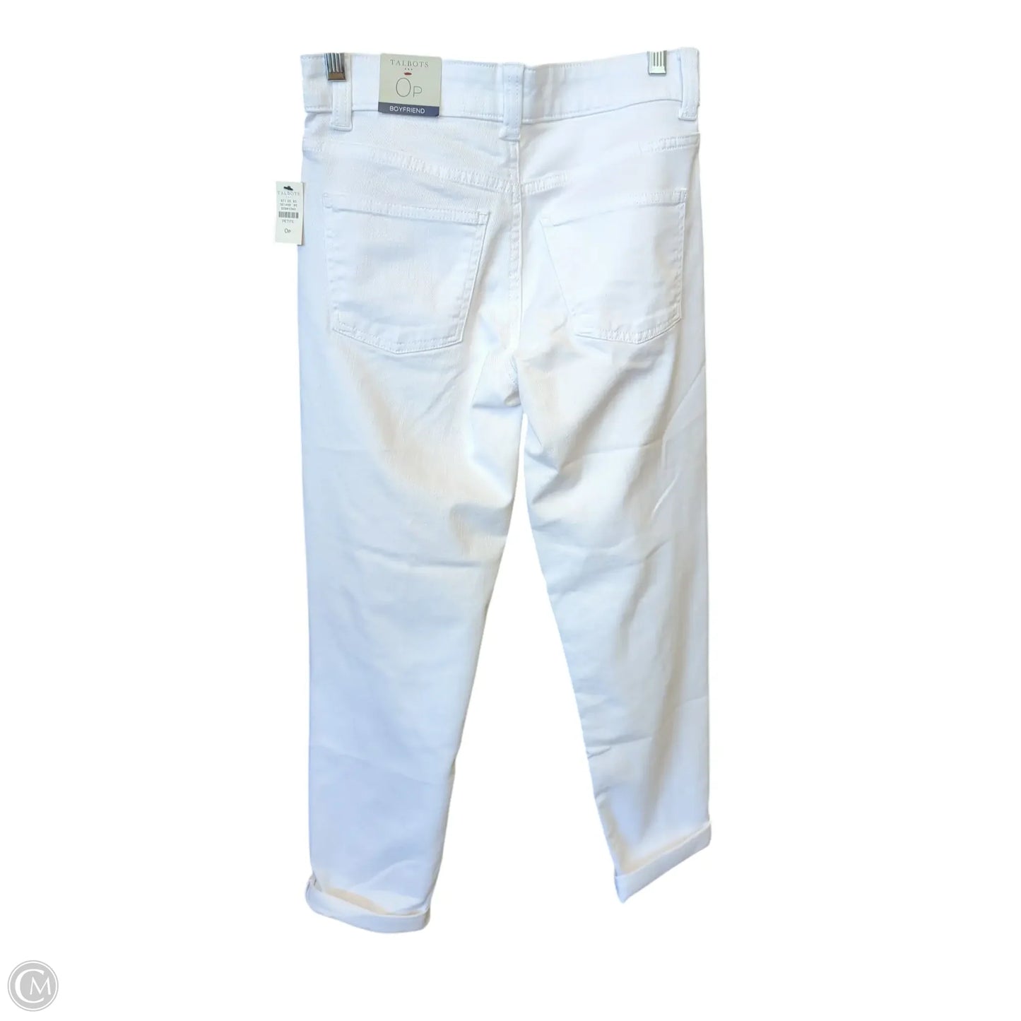 Jeans Straight By Talbots In White, Size: 0p