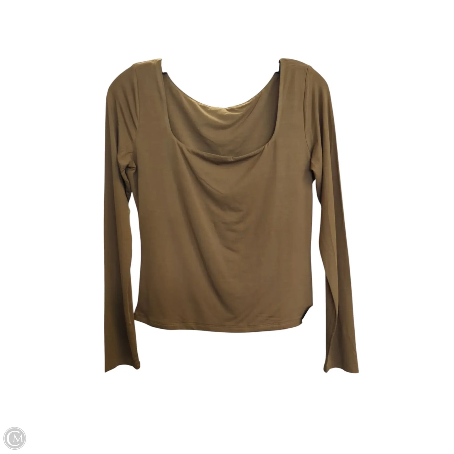 Top Long Sleeve By Clothes Mentor In Brown, Size: M