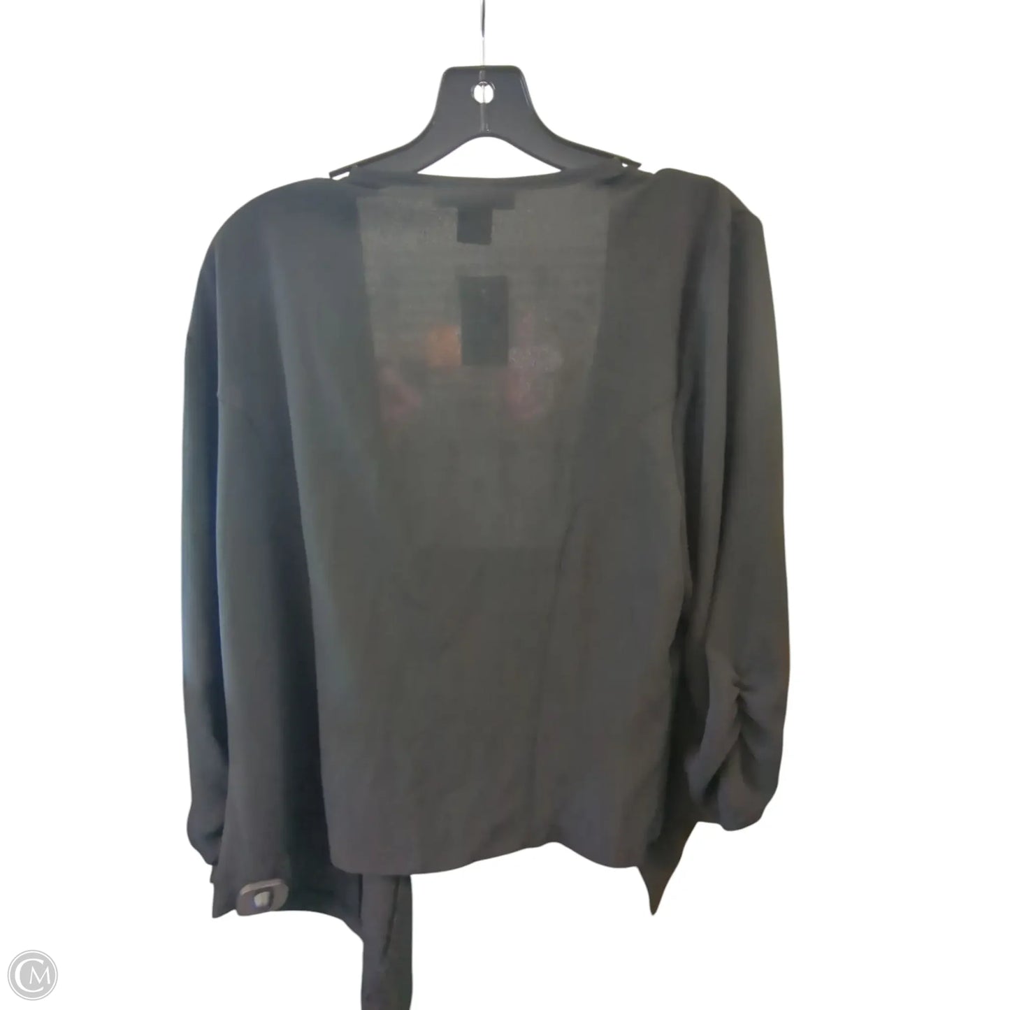 Cardigan By Ashley Stewart In Black, Size: 1x