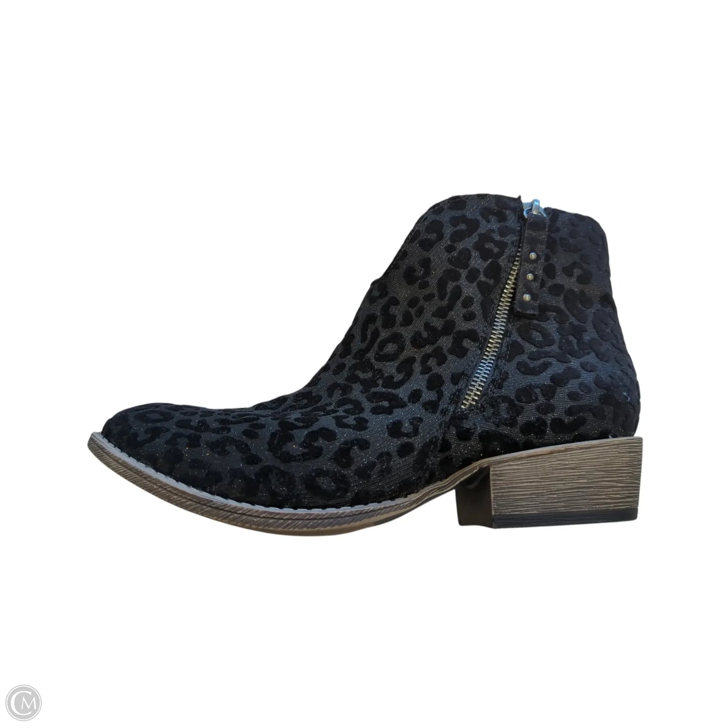 Boots Ankle Flats By Very G In Leopard Print, Size: 8.5