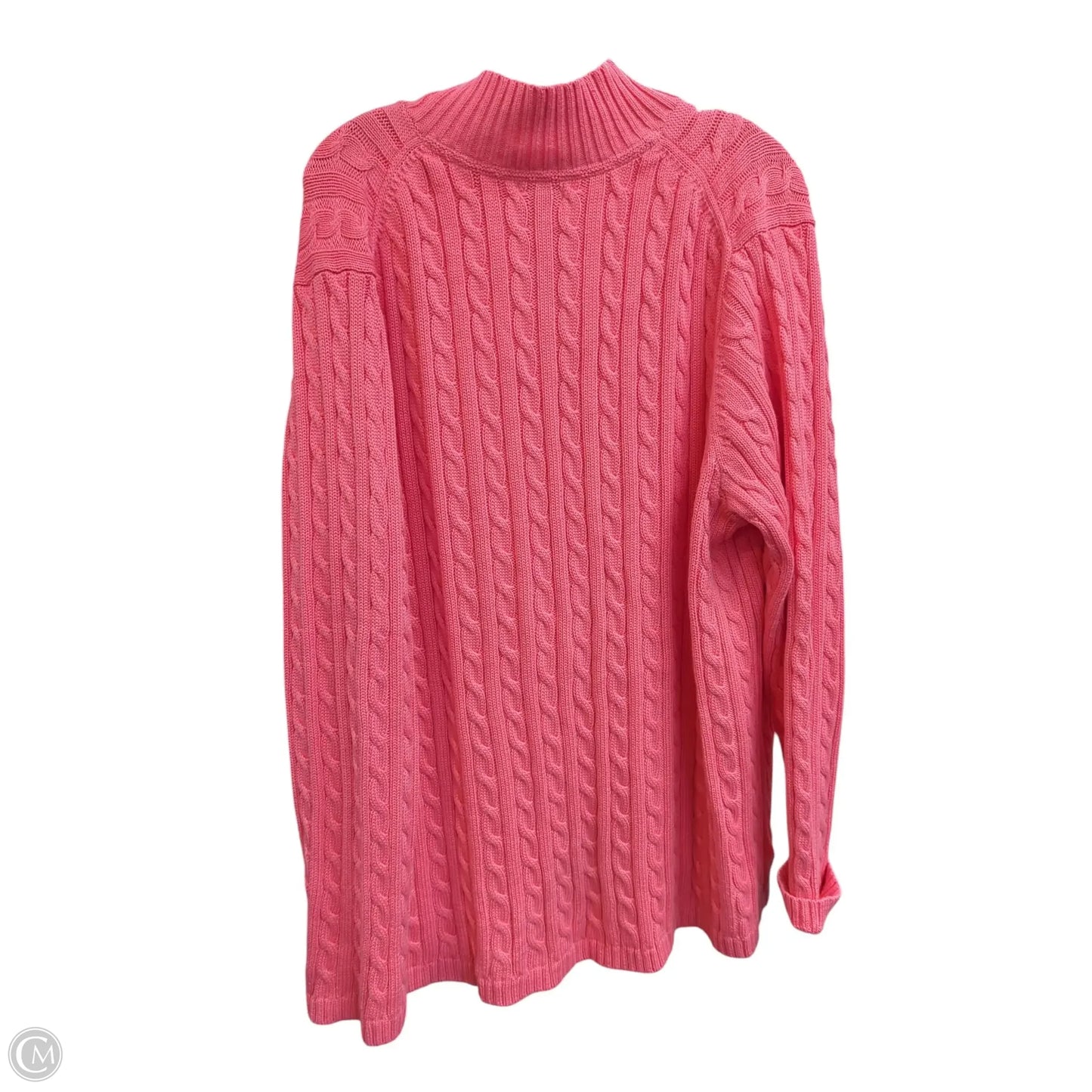 Sweater Cardigan By L.l. Bean In Pink, Size: 3x
