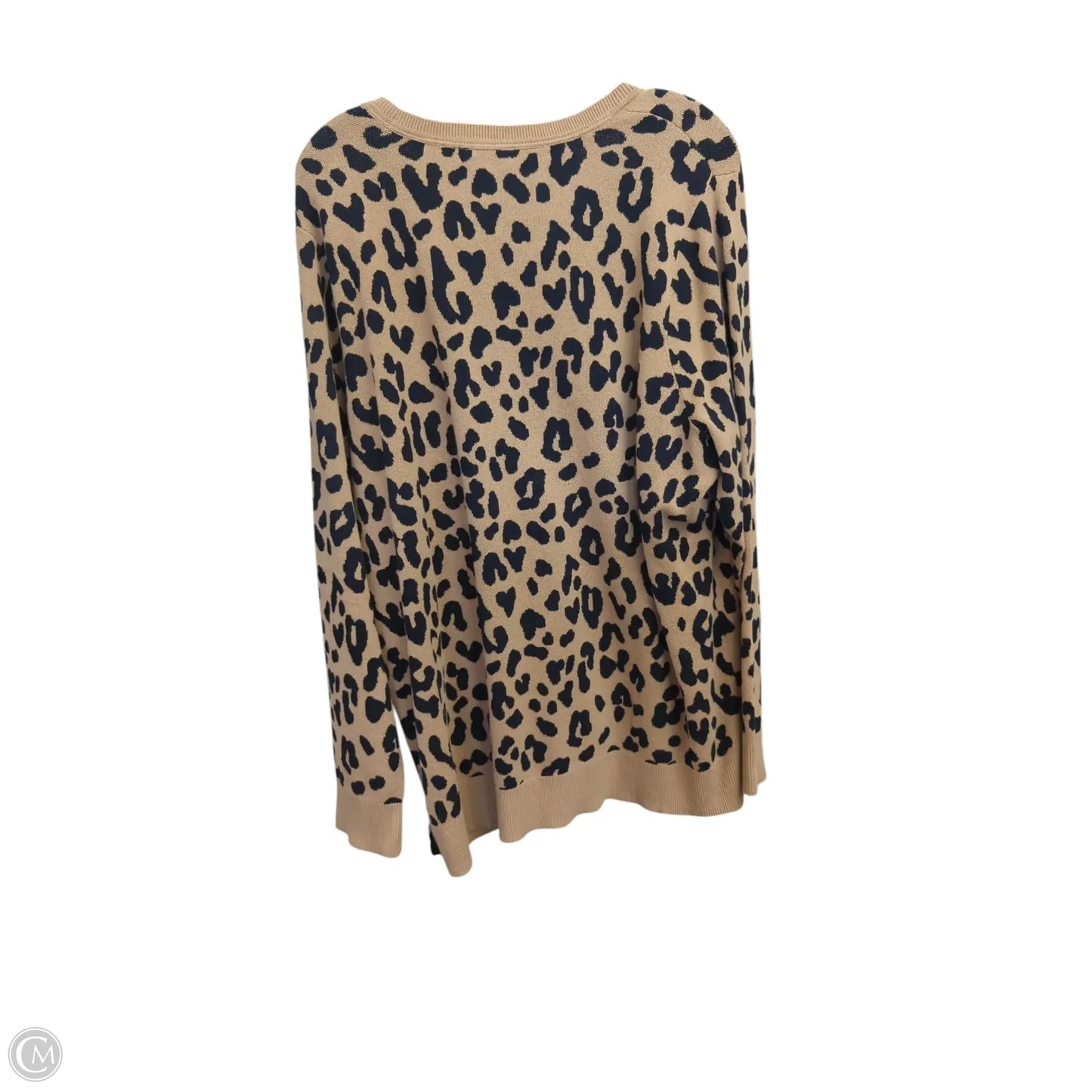Sweater By Kim Rogers In Leopard Print, Size: 2x
