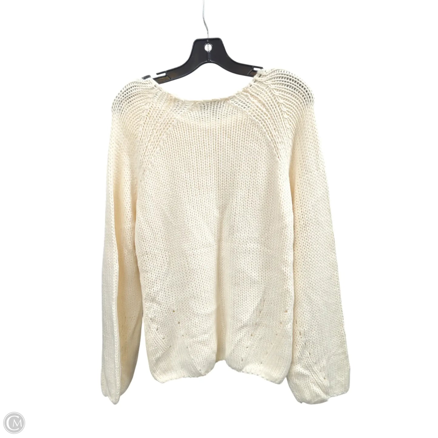Sweater By Hyfve In White, Size: L