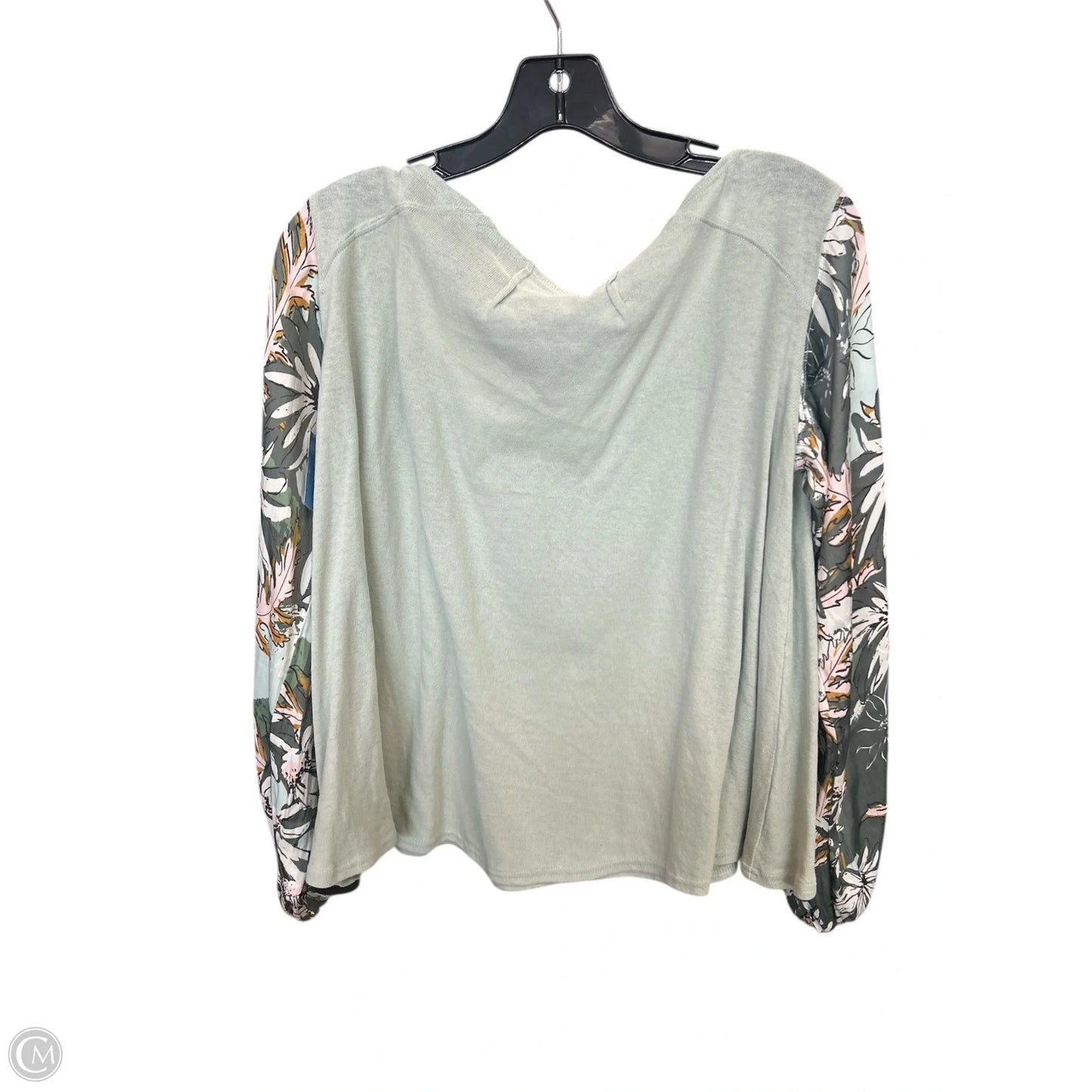 Top Long Sleeve By Free People In Green, Size: S