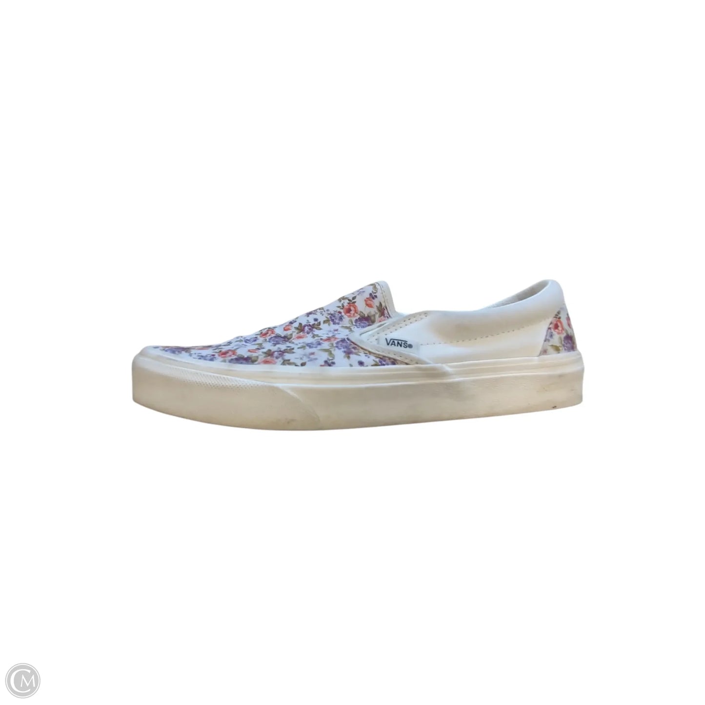 Shoes Flats By Vans In Floral Print, Size: 8.5