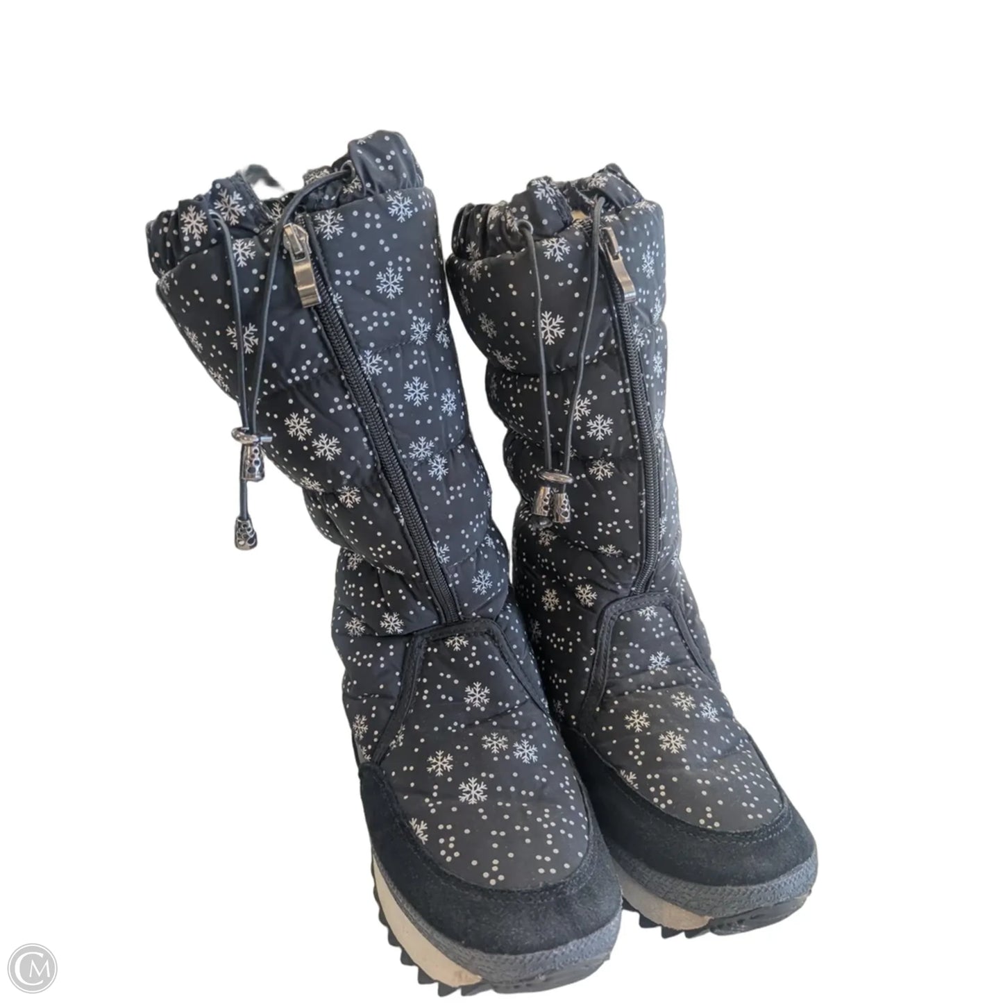 Boots Snow By Clothes Mentor In Black, Size: 8.5