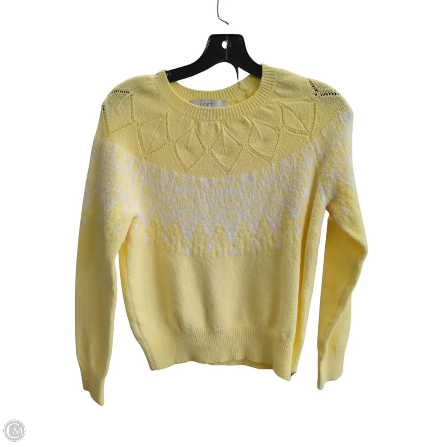 Sweater By Loft In Yellow, Size: S