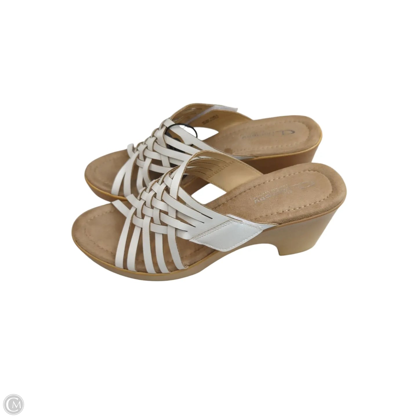 Sandals Heels Block By Chinese Laundry In White, Size: 11