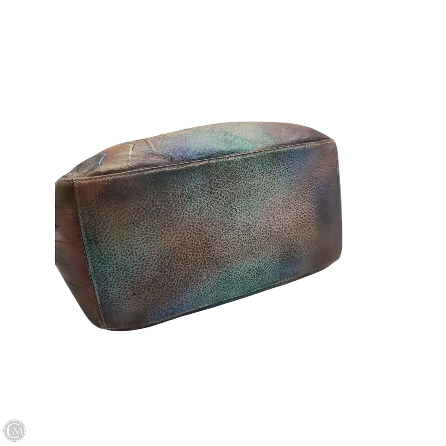 Handbag Leather By Anuschka, Size: Medium