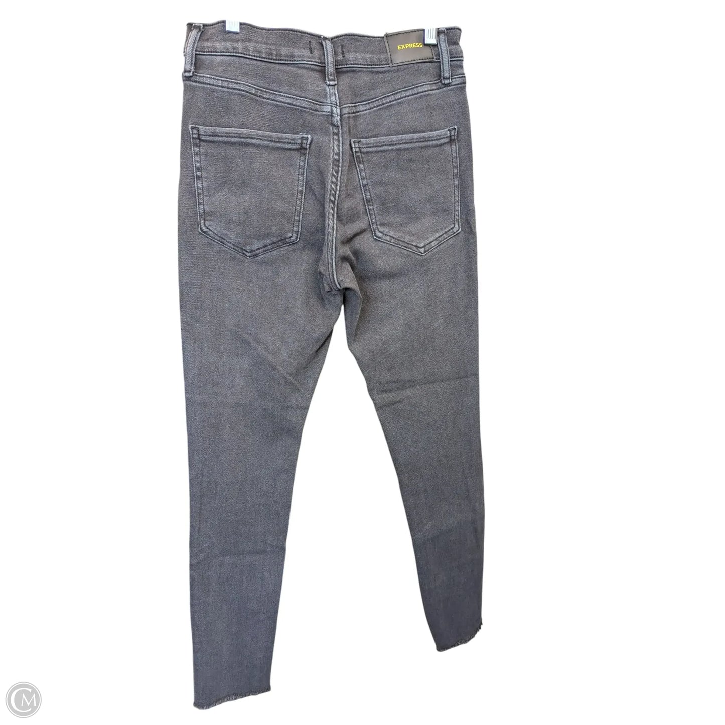 Jeans Skinny By Express In Black Denim, Size: 4