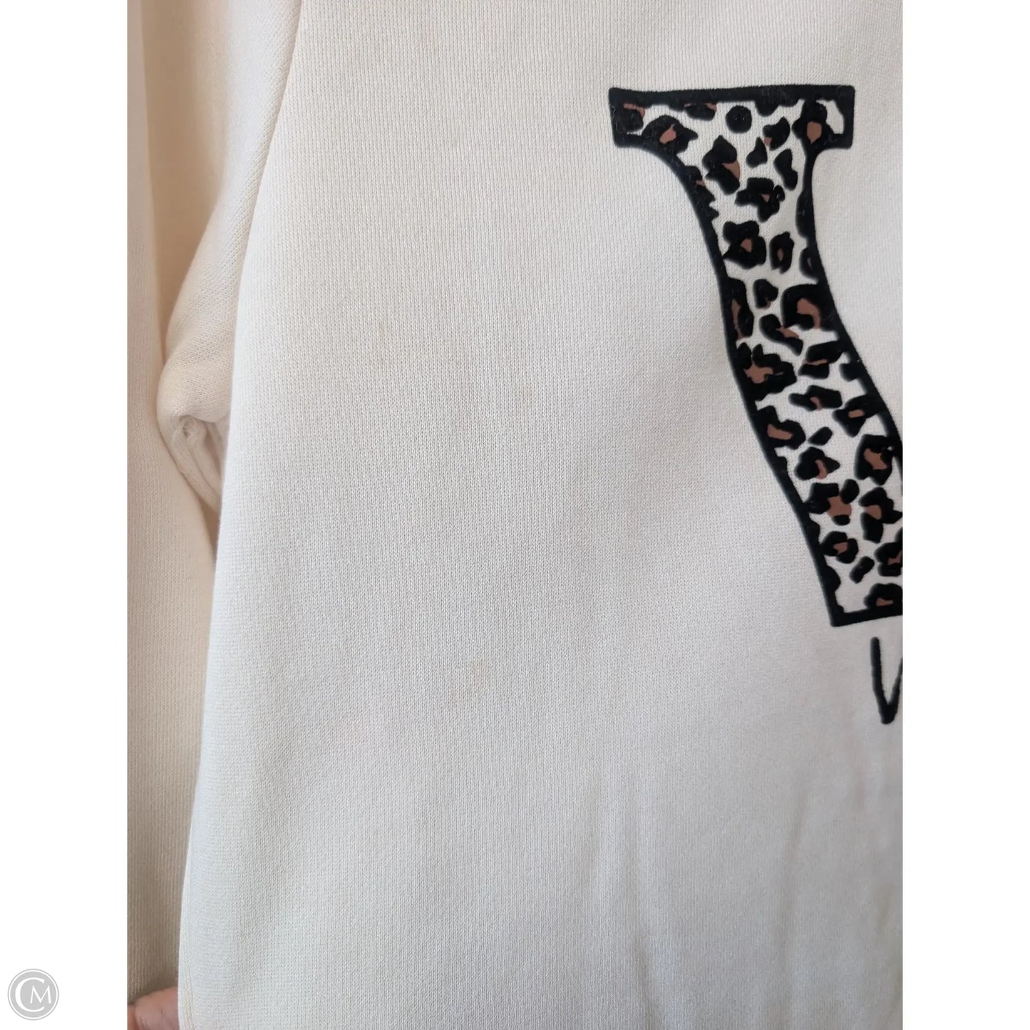 Sweatshirt Crewneck By State Of Mine In Leopard Print, Size: S