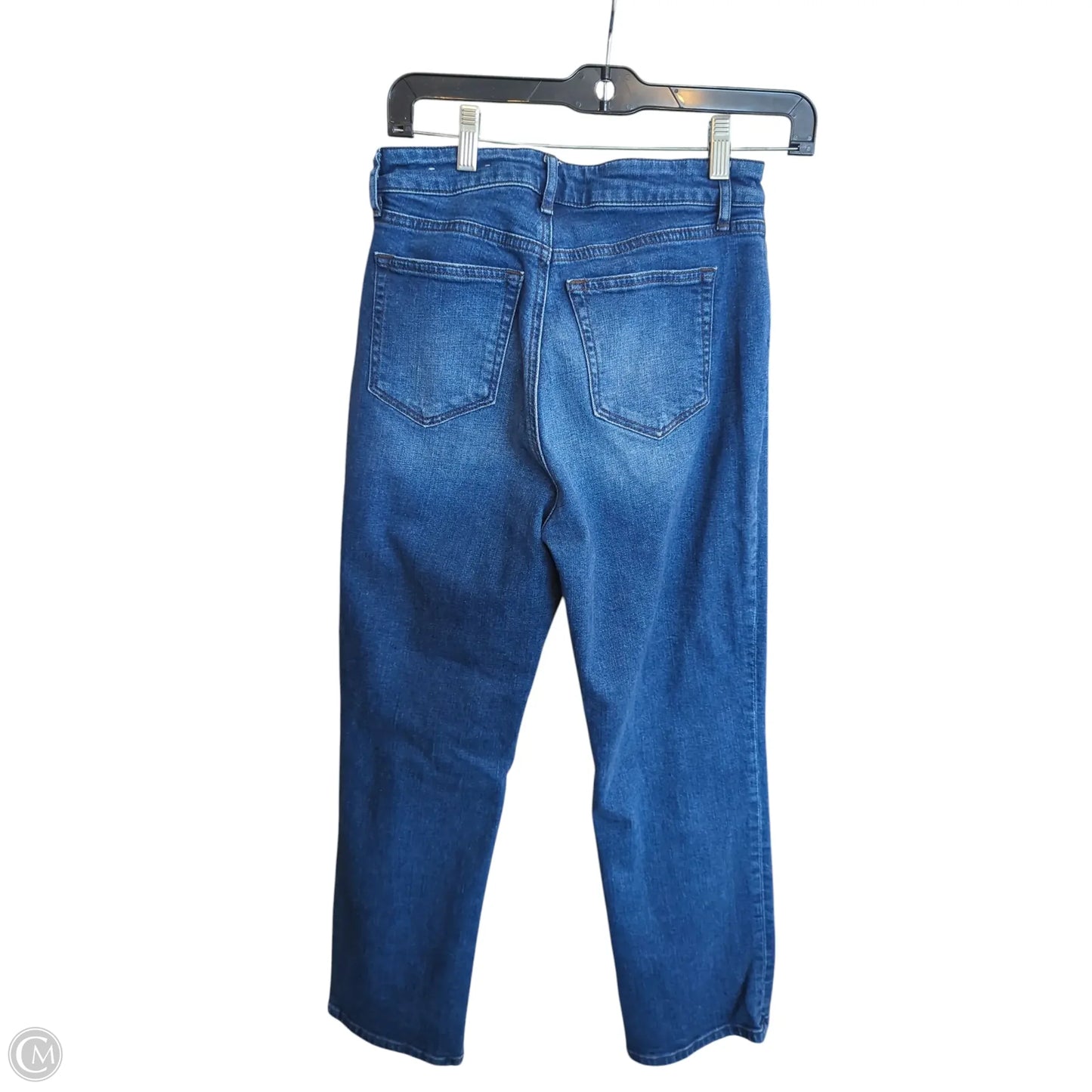 Jeans Straight By Loft In Blue Denim, Size: 4p