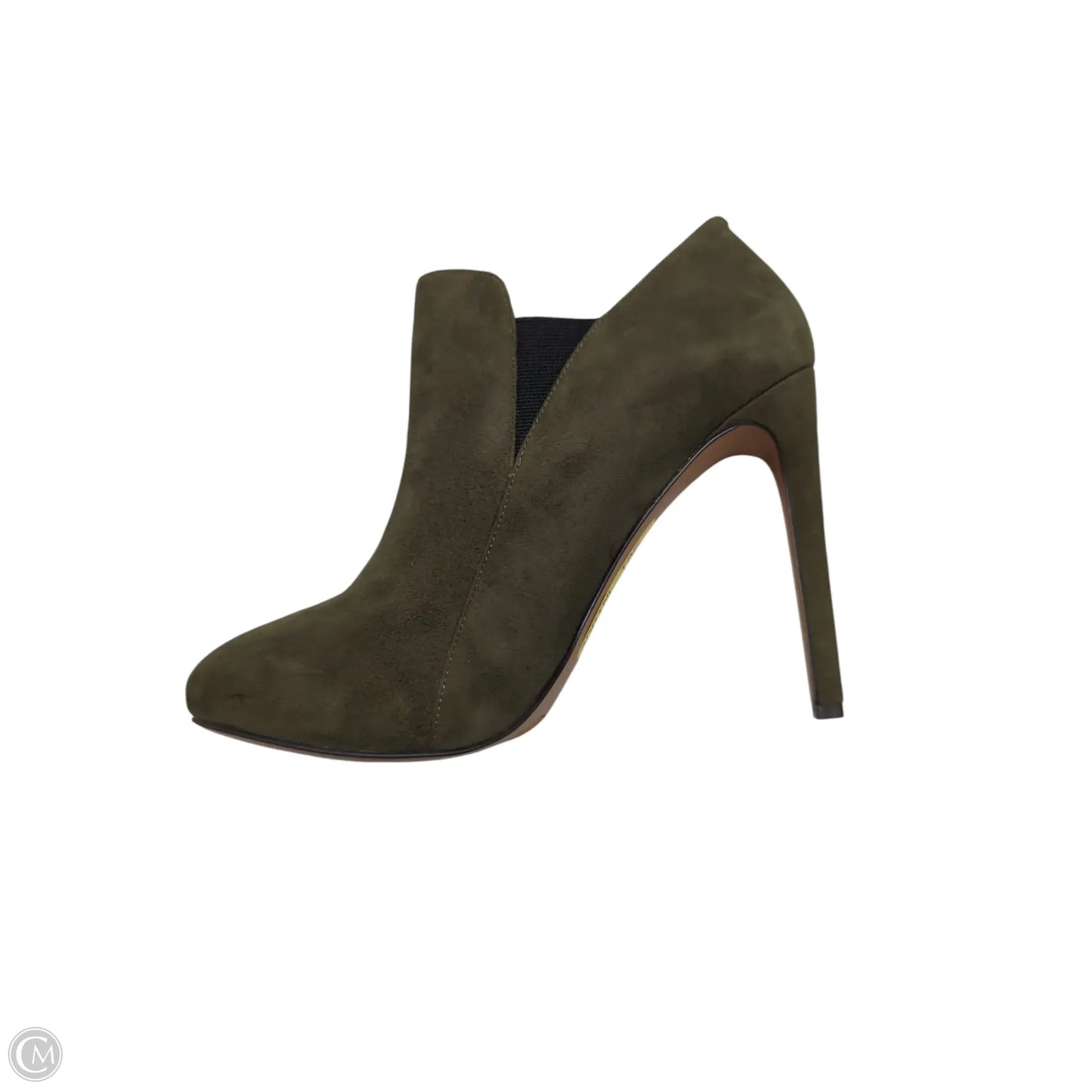 Boots Ankle Heels By Nine West In Green, Size: 10