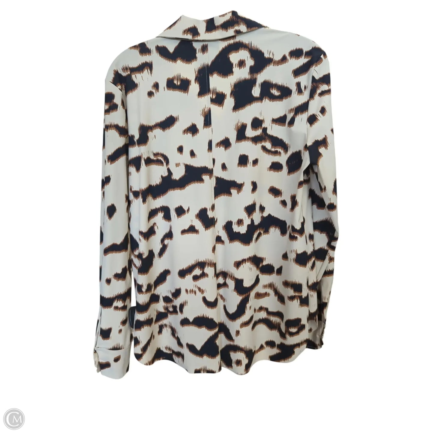 Blouse Long Sleeve By Lysse In Leopard Print, Size: M