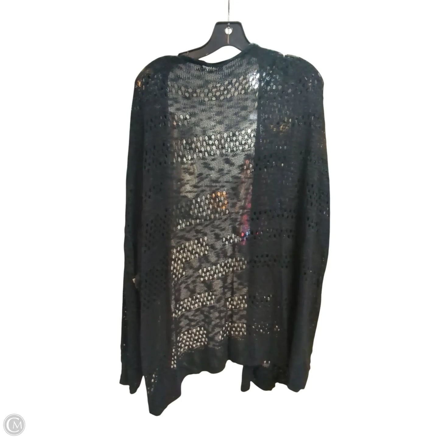 Cardigan By Clothes Mentor In Black, Size: 2x