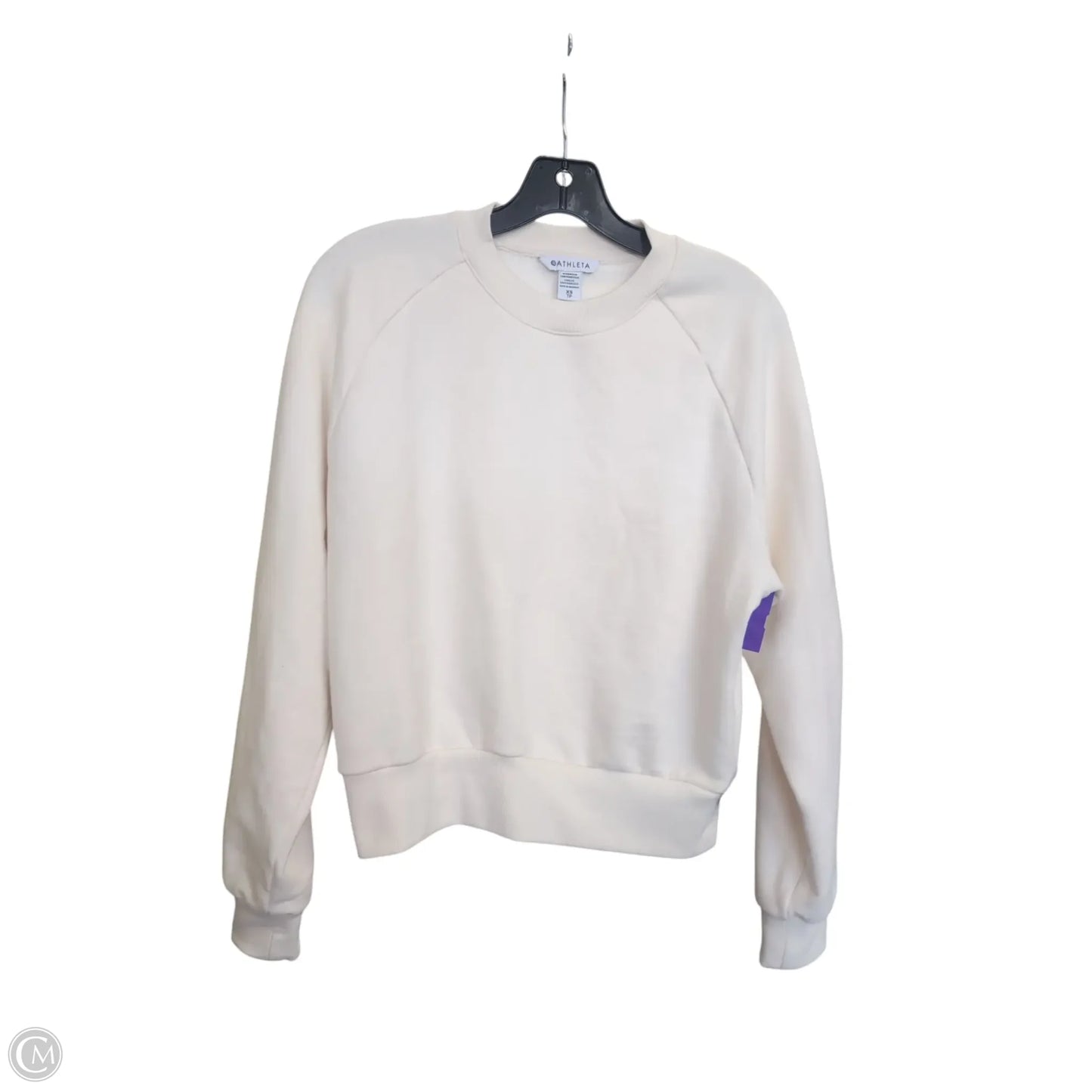 Sweatshirt Crewneck By Athleta In White, Size: Xs