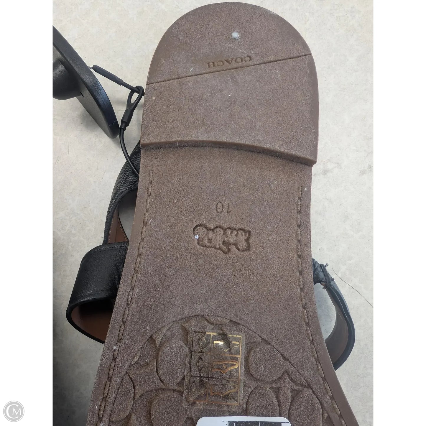 Sandals Designer By Coach In Black & Brown, Size: 10