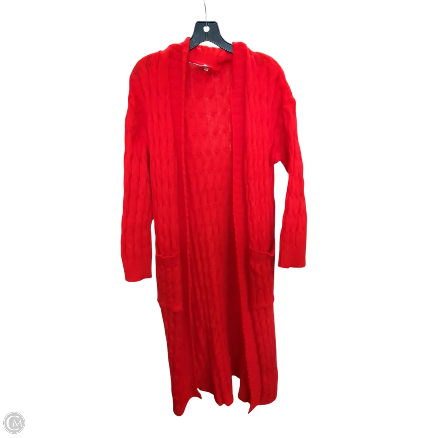 Cardigan By Clothes Mentor In Red, Size: 2x