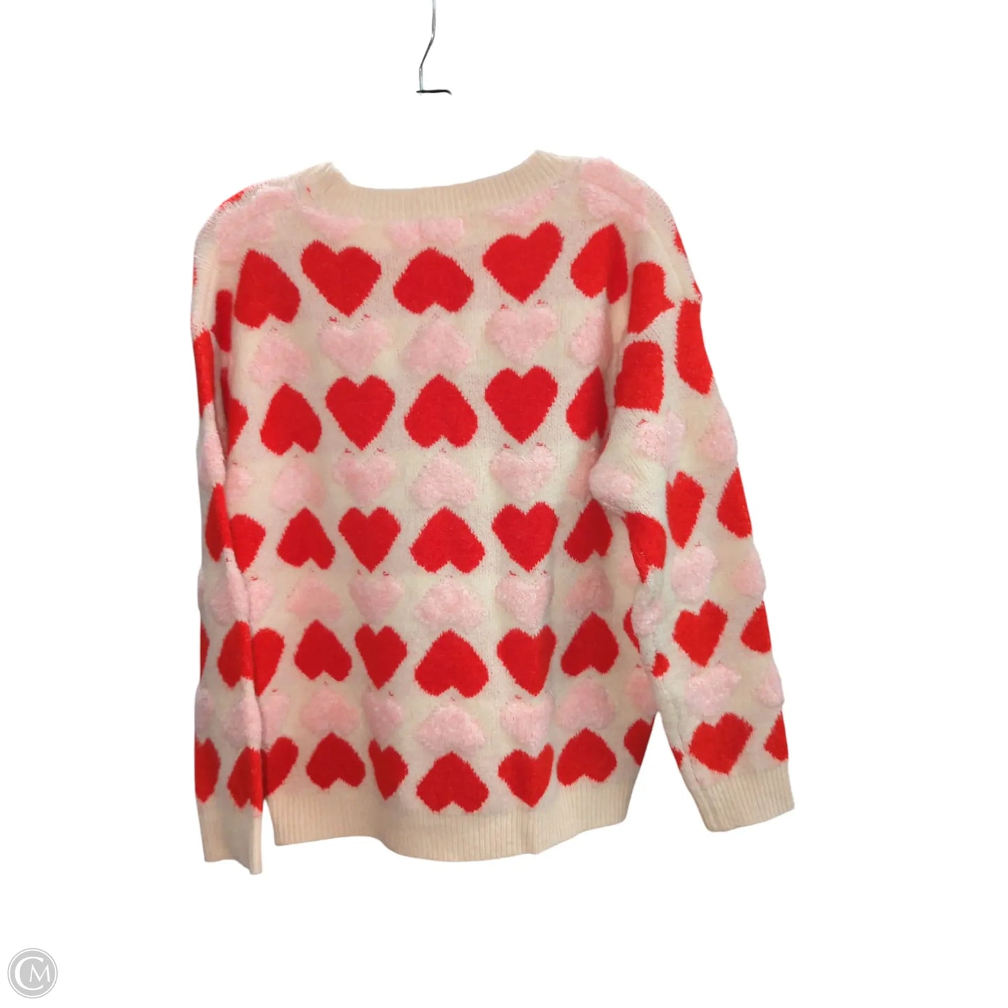 Sweater Cardigan By Clothes Mentor In White, Size: M