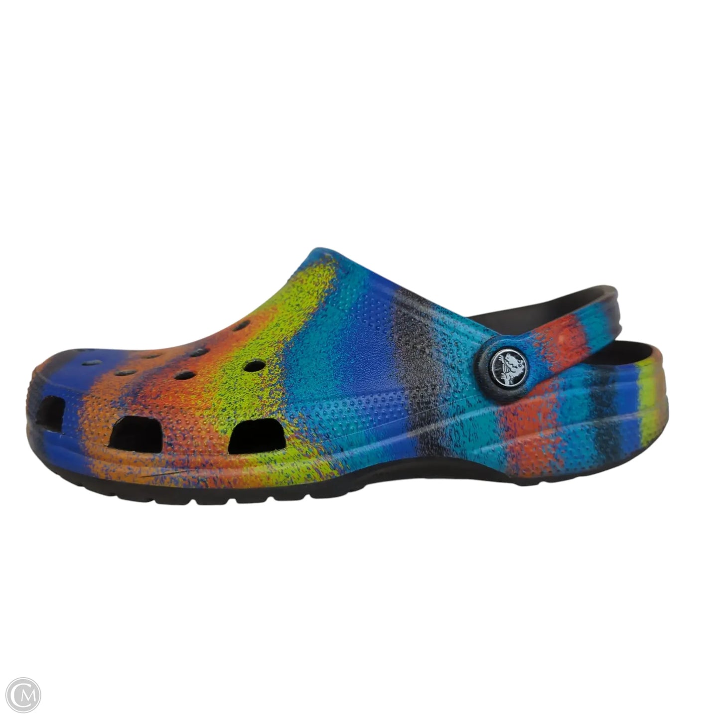 Shoes Flats By Crocs In Multi-colored, Size: 12