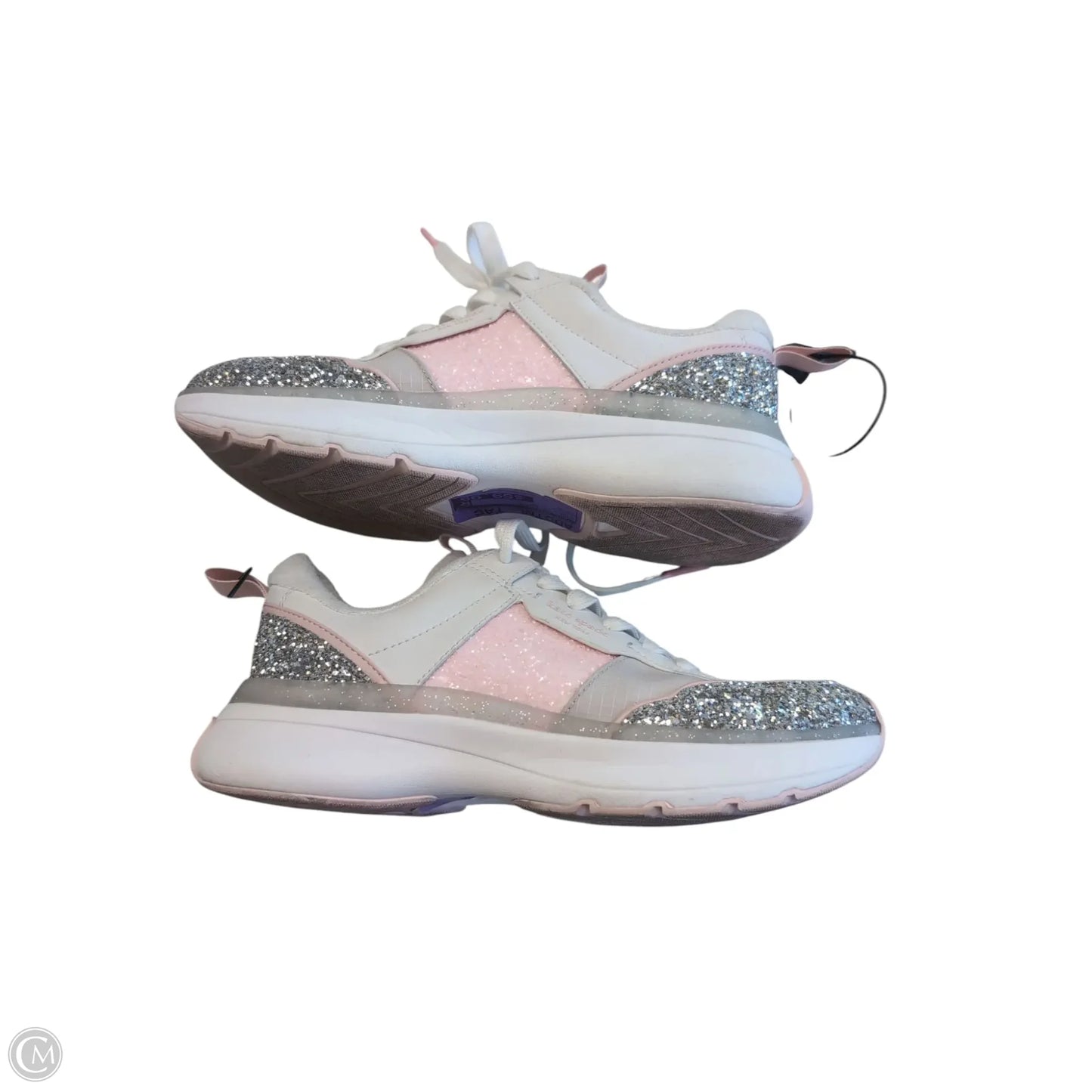 Shoes Designer By Kate Spade In Pink & Silver, Size: 8