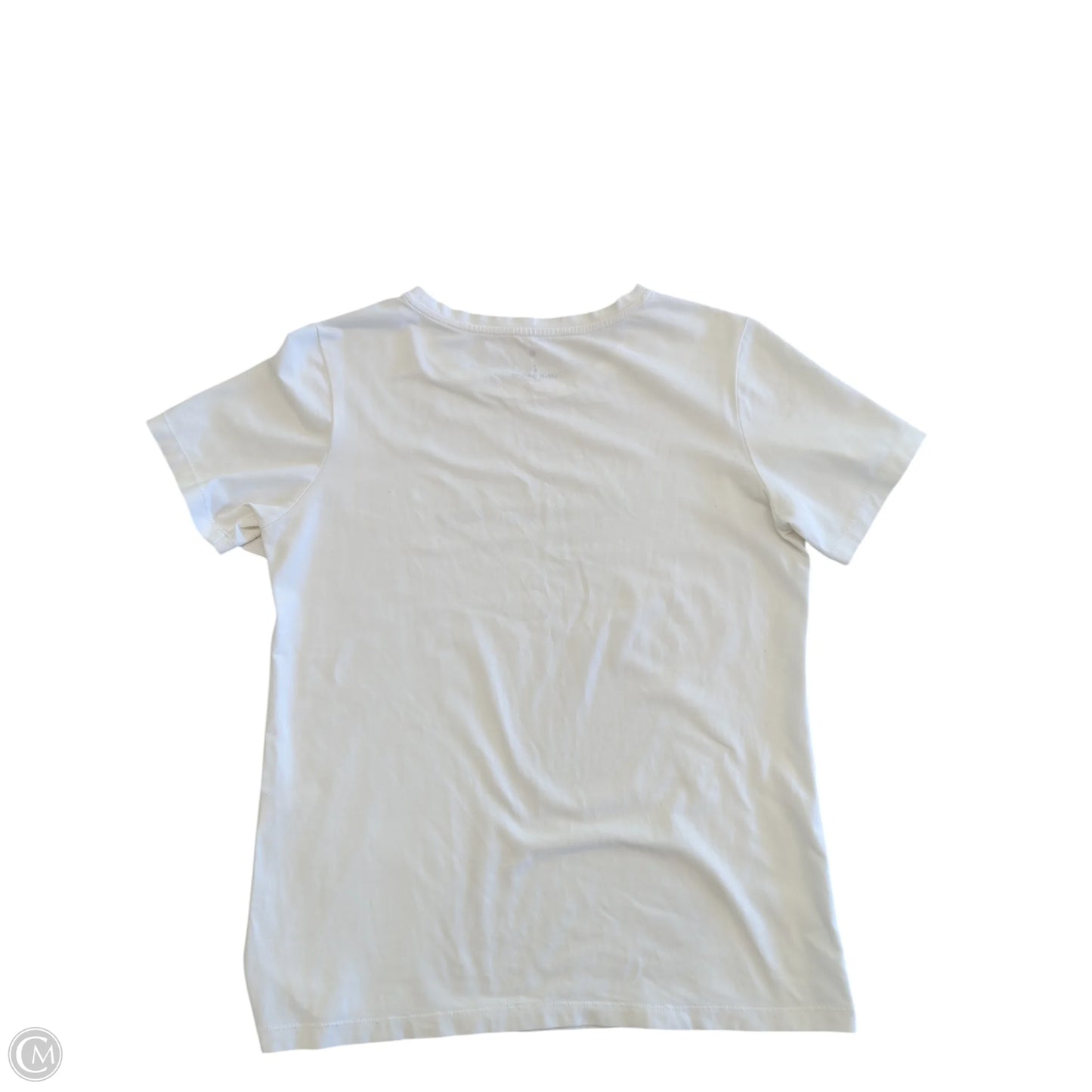 Top Short Sleeve Basic By Clothes Mentor In White, Size: M