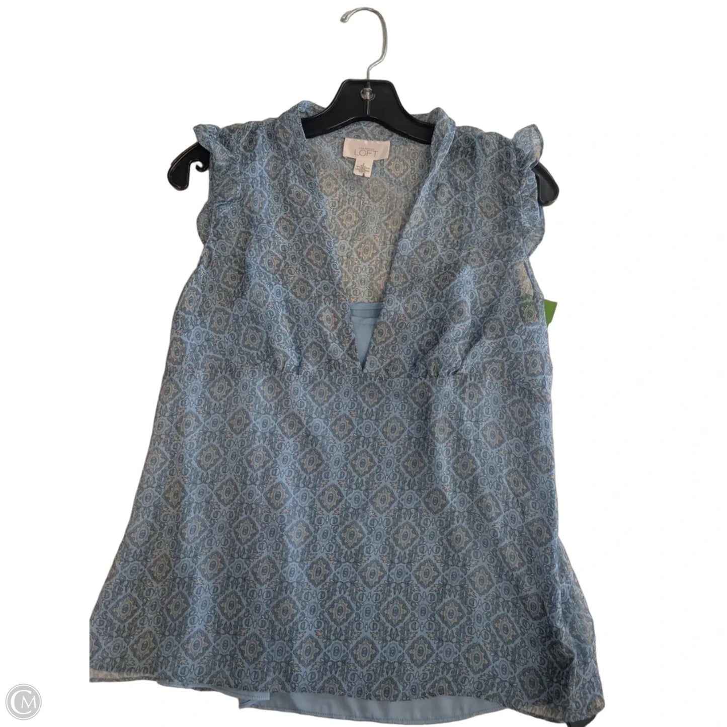 Top Short Sleeve By Loft In Blue, Size: Xs