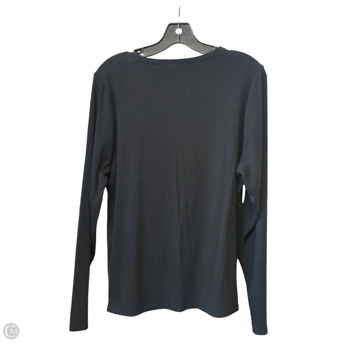 Top Long Sleeve By Splendid In Black, Size: Xxl