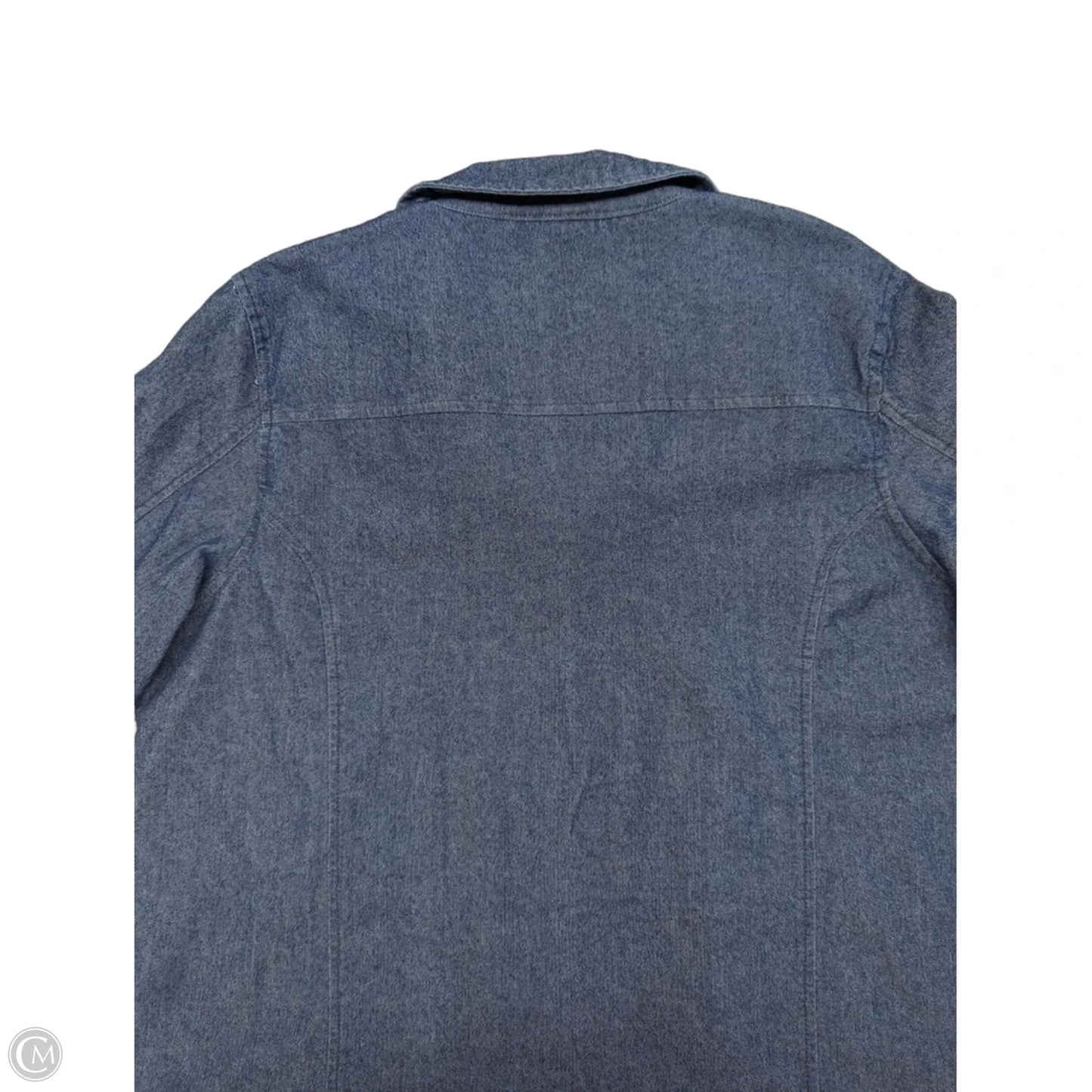 Jacket Denim By Clothes Mentor In Blue Denim, Size: Xl