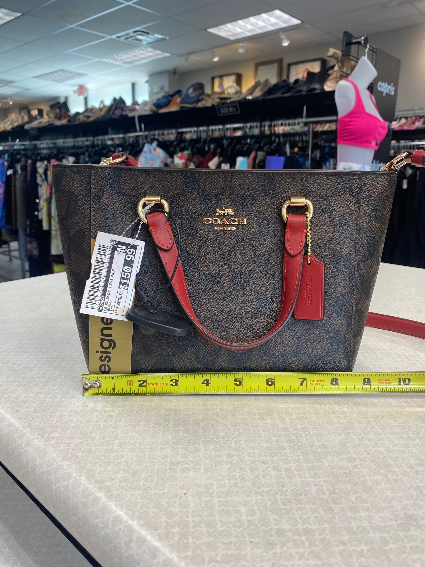 Crossbody Designer By Coach Size: Small