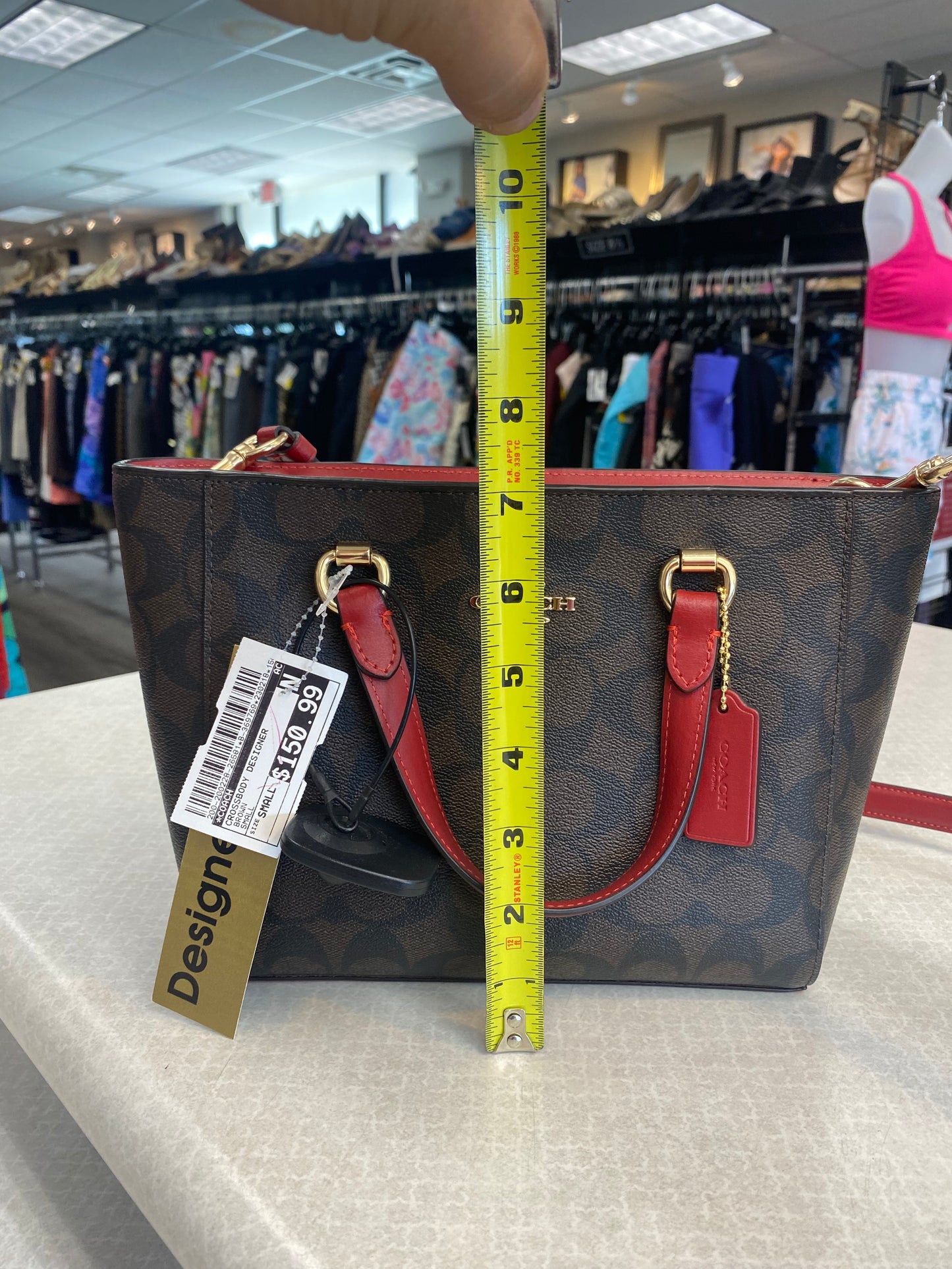 Crossbody Designer By Coach Size: Small