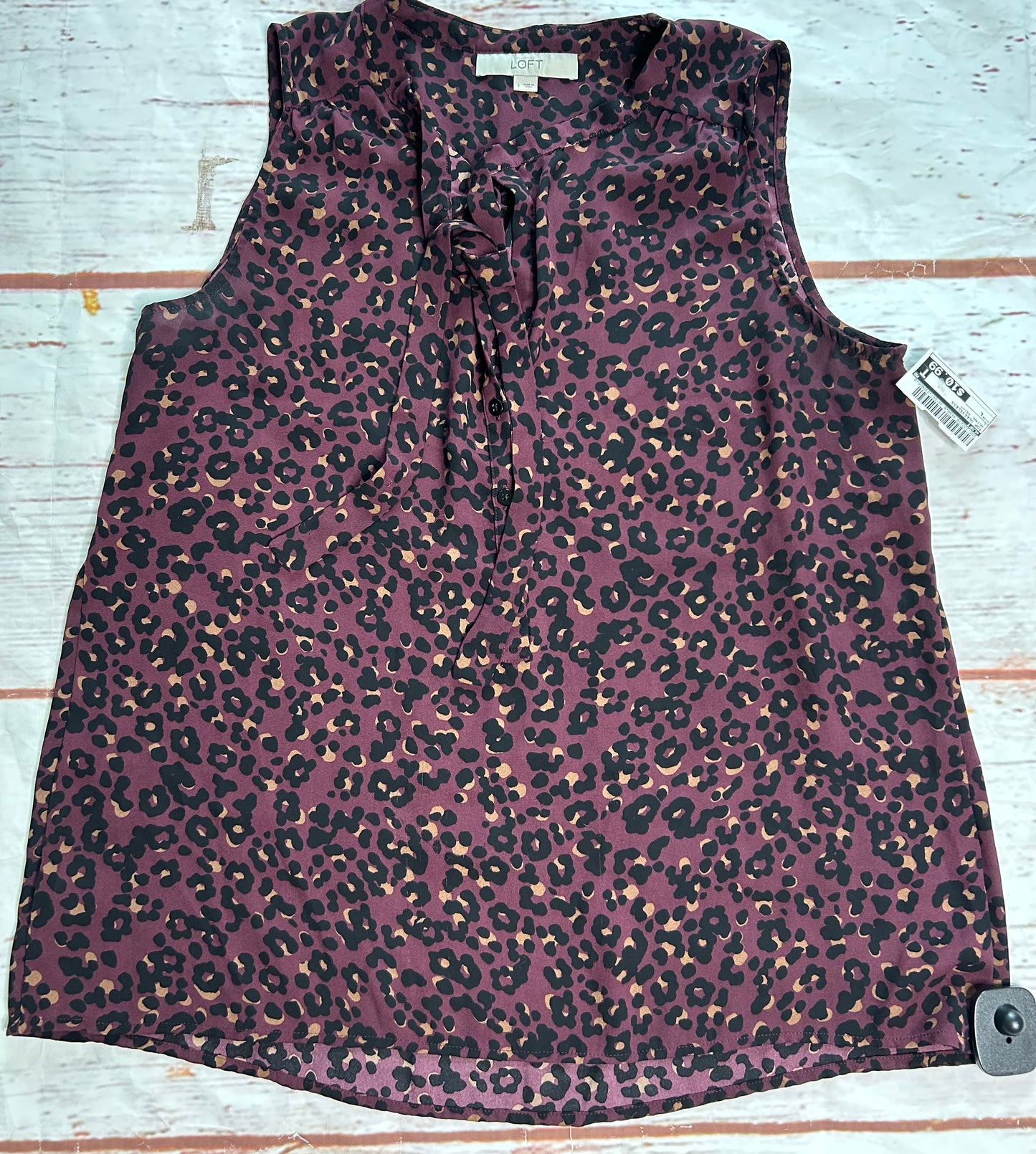 Top Sleeveless By Loft Size: L