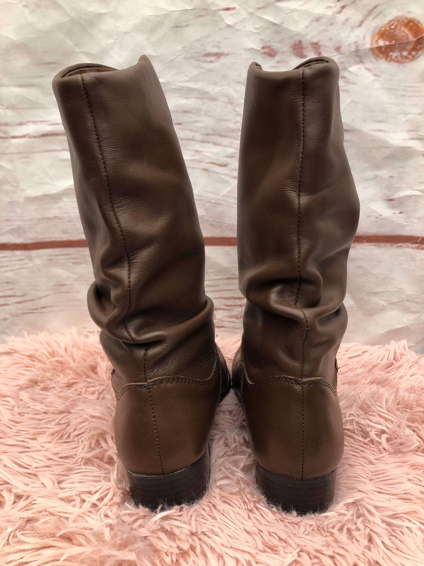 Boots Mid-calf Flats By St Johns Bay Size: 6.5