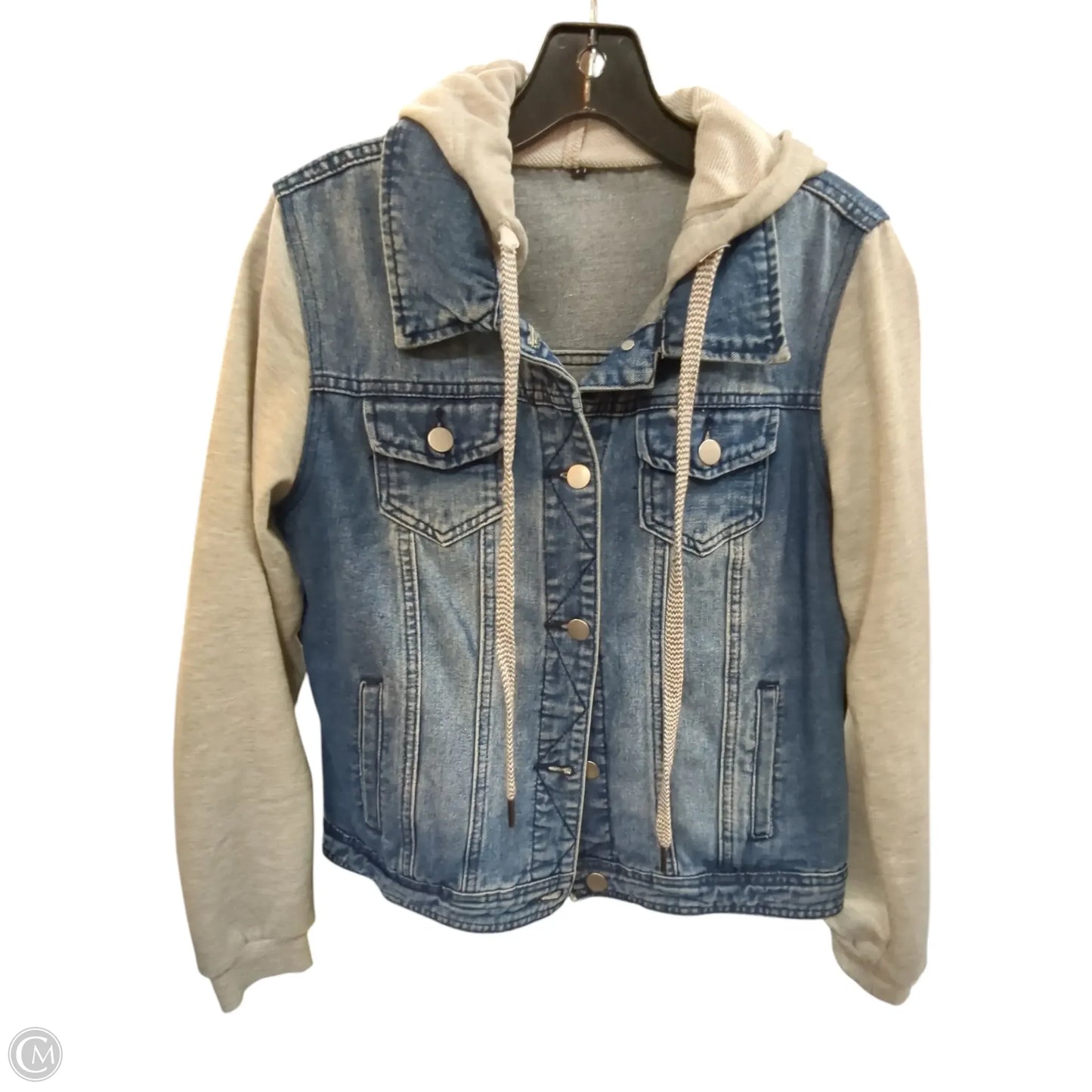 Jacket Denim By Clothes Mentor In Blue Denim, Size: S