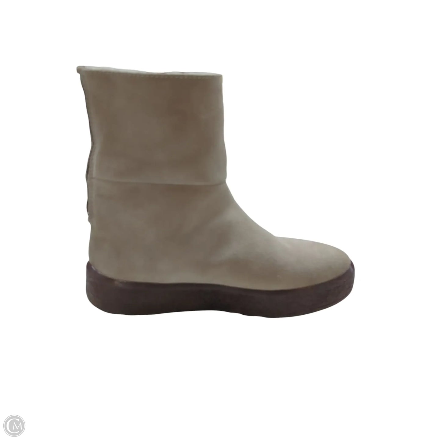 Boots Ankle Flats By Clothes Mentor In Grey, Size: 10