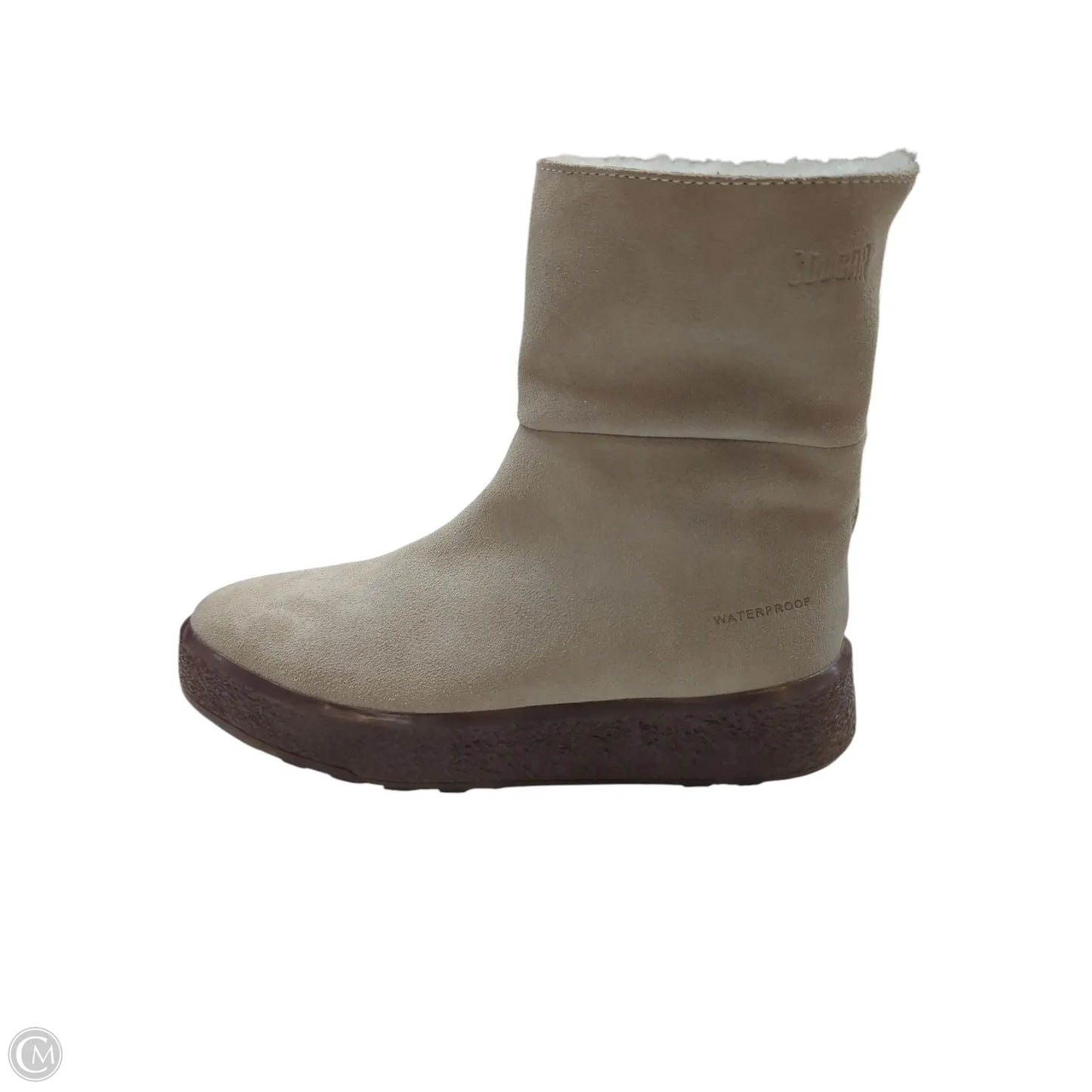 Boots Ankle Flats By Clothes Mentor In Grey, Size: 10