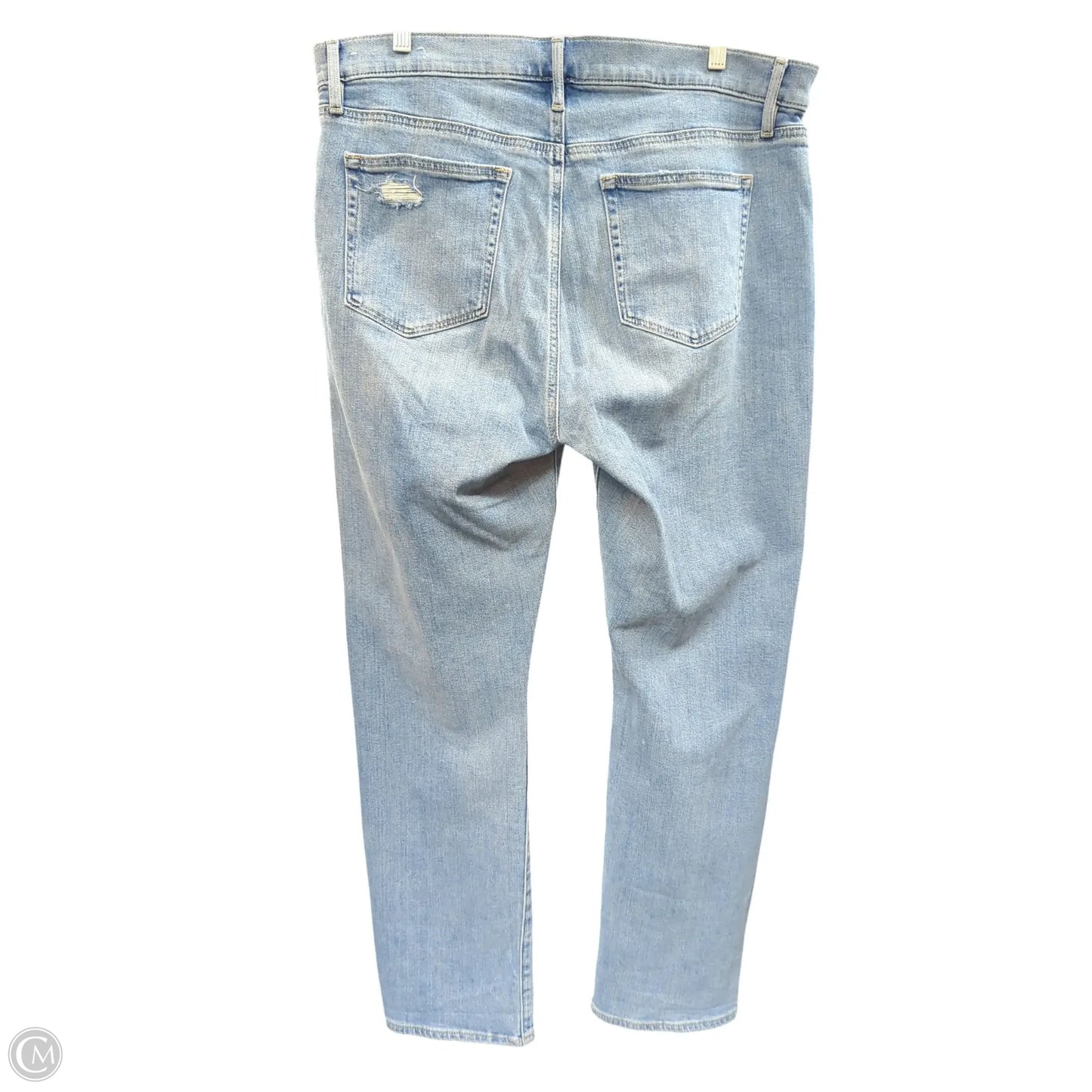 Jeans Straight By Loft In Blue Denim, Size: 14