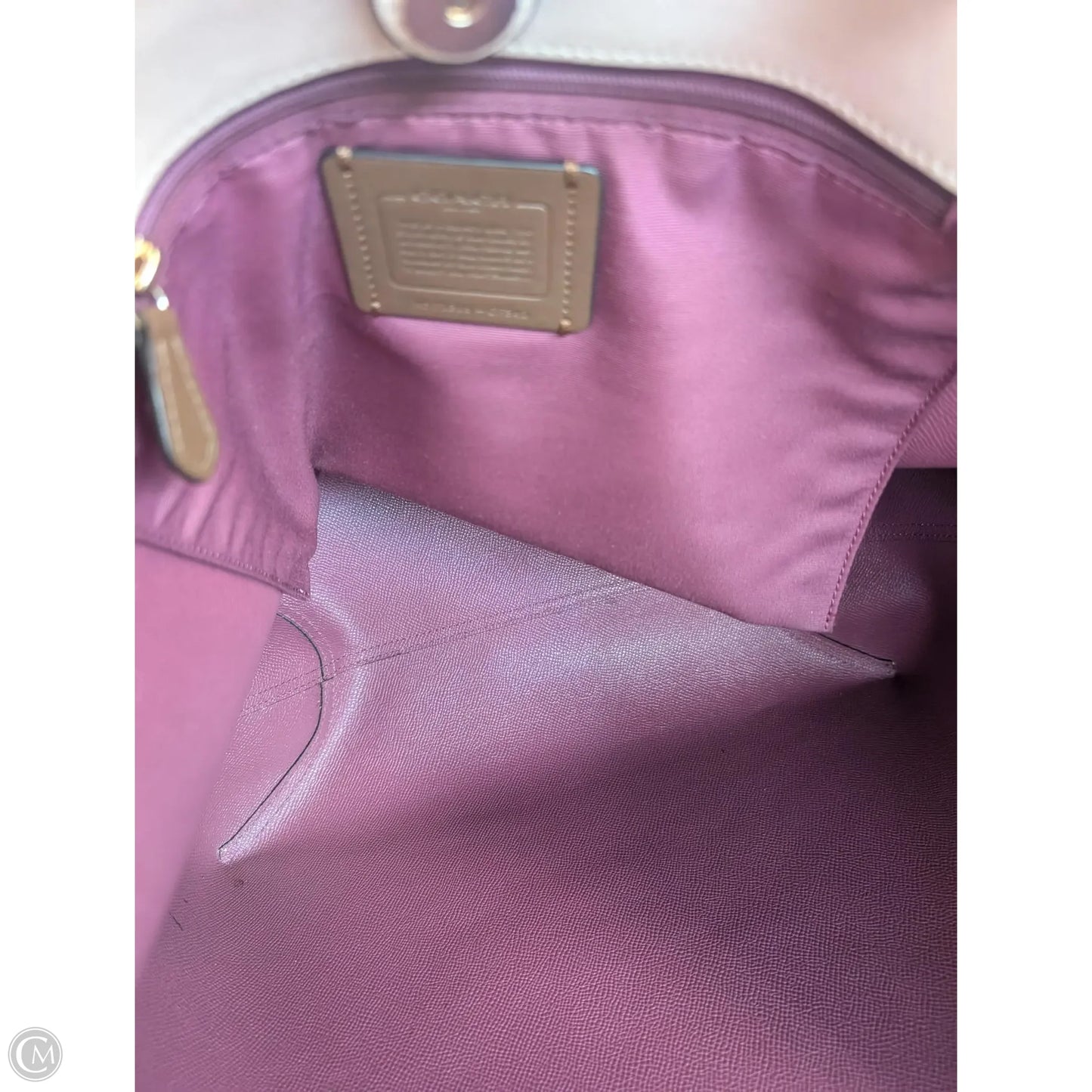 Handbag Designer By Coach, Size: Large