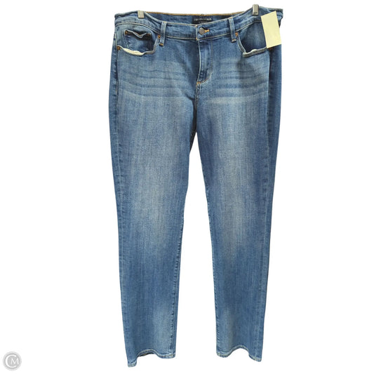 Jeans Straight By Lucky Brand In Blue Denim, Size: 14