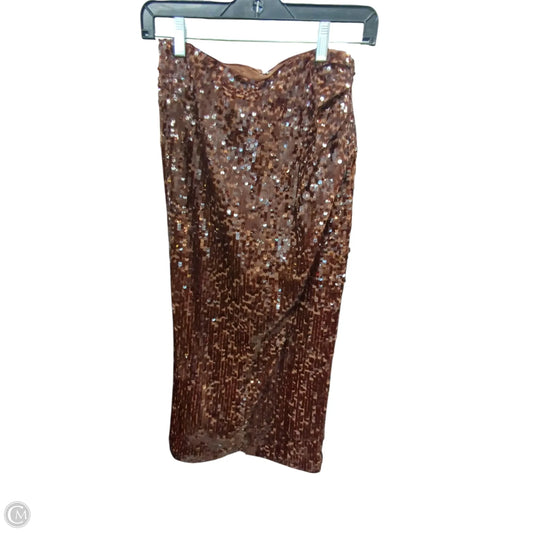 Skirt Maxi By Loft In Brown, Size: 0p