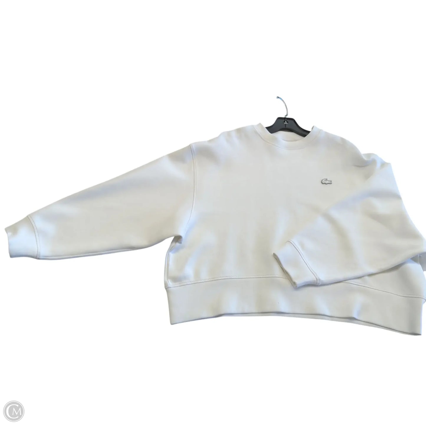Sweatshirt Crewneck By Lacoste In White, Size: Xl