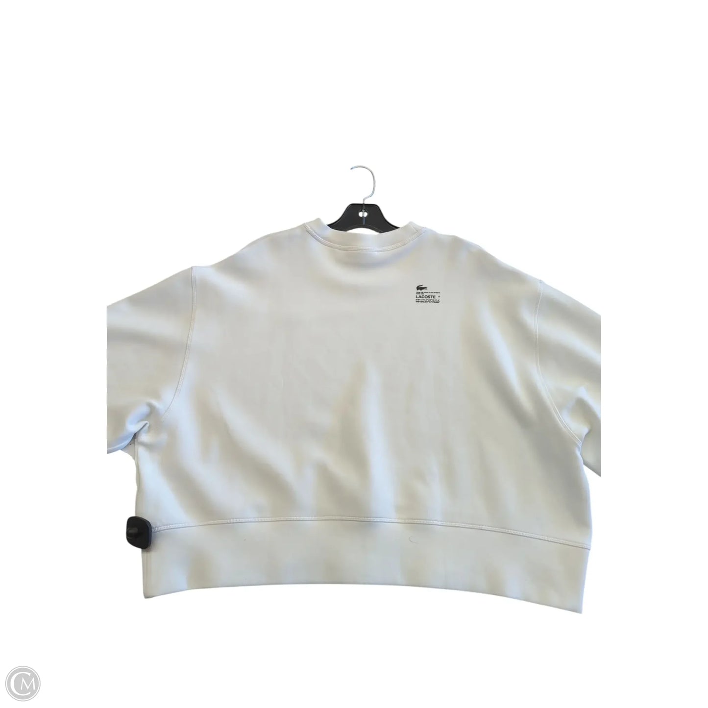 Sweatshirt Crewneck By Lacoste In White, Size: Xl