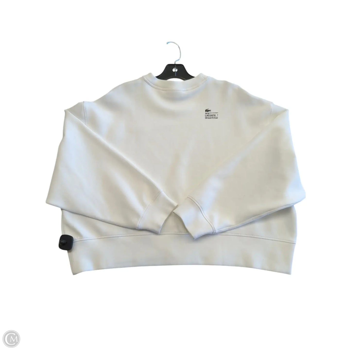 Sweatshirt Crewneck By Lacoste In White, Size: Xl