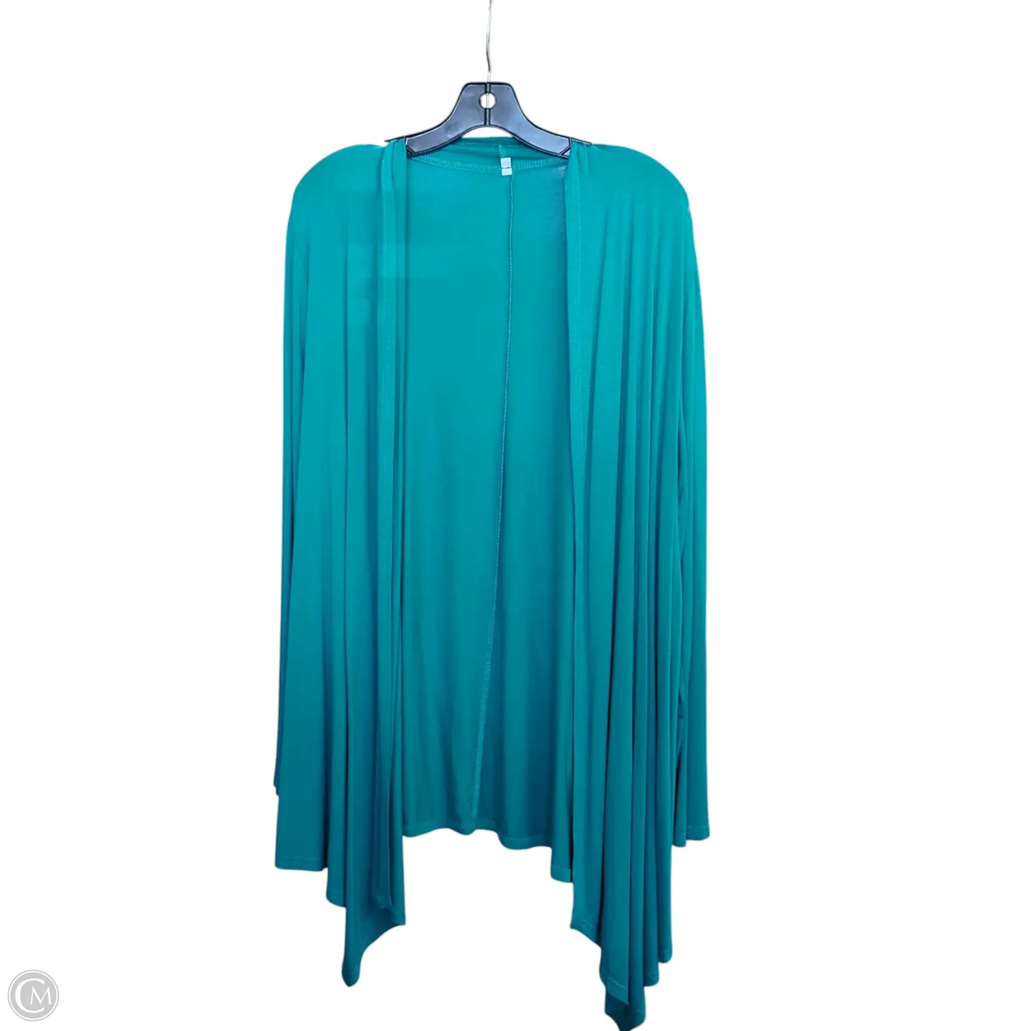 Cardigan By Clothes Mentor In Teal, Size: Xl