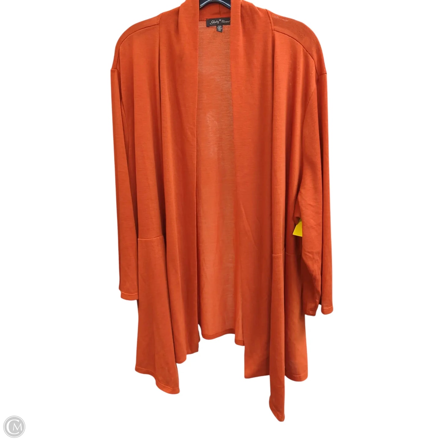 Cardigan By Slinky Brand In Orange, Size: 3x
