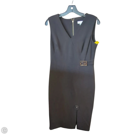 Dress Work By Calvin Klein In Black, Size: 6