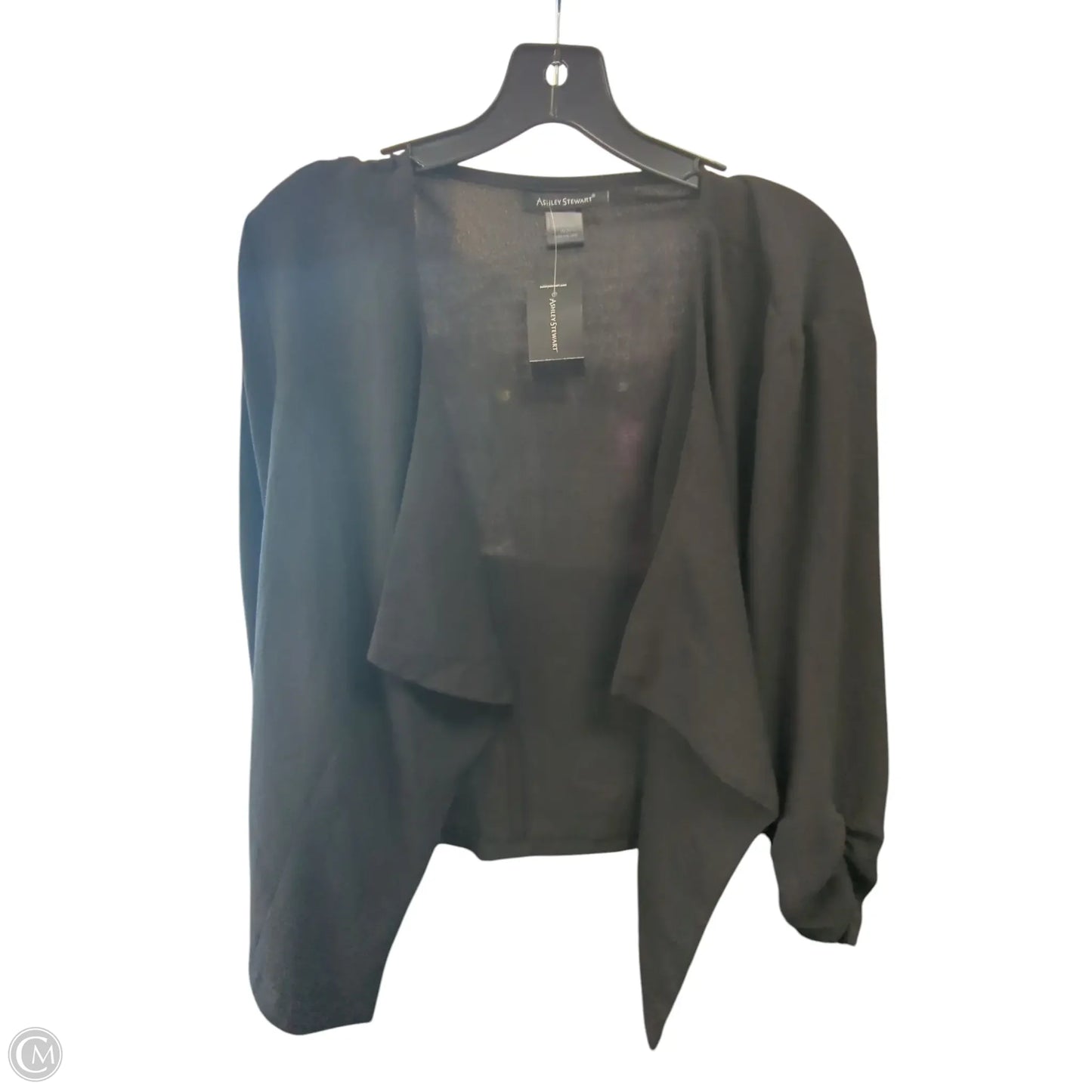 Cardigan By Ashley Stewart In Black, Size: 1x
