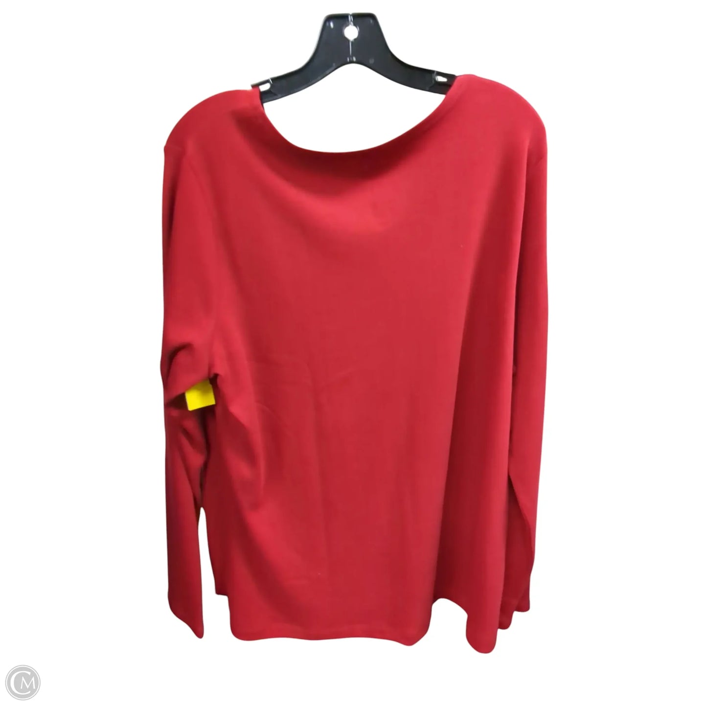 Top Long Sleeve By Croft And Barrow In Red, Size: Xxl