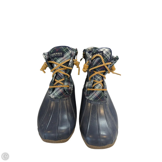 Boots Rain By Sperry In Navy, Size: 6.5