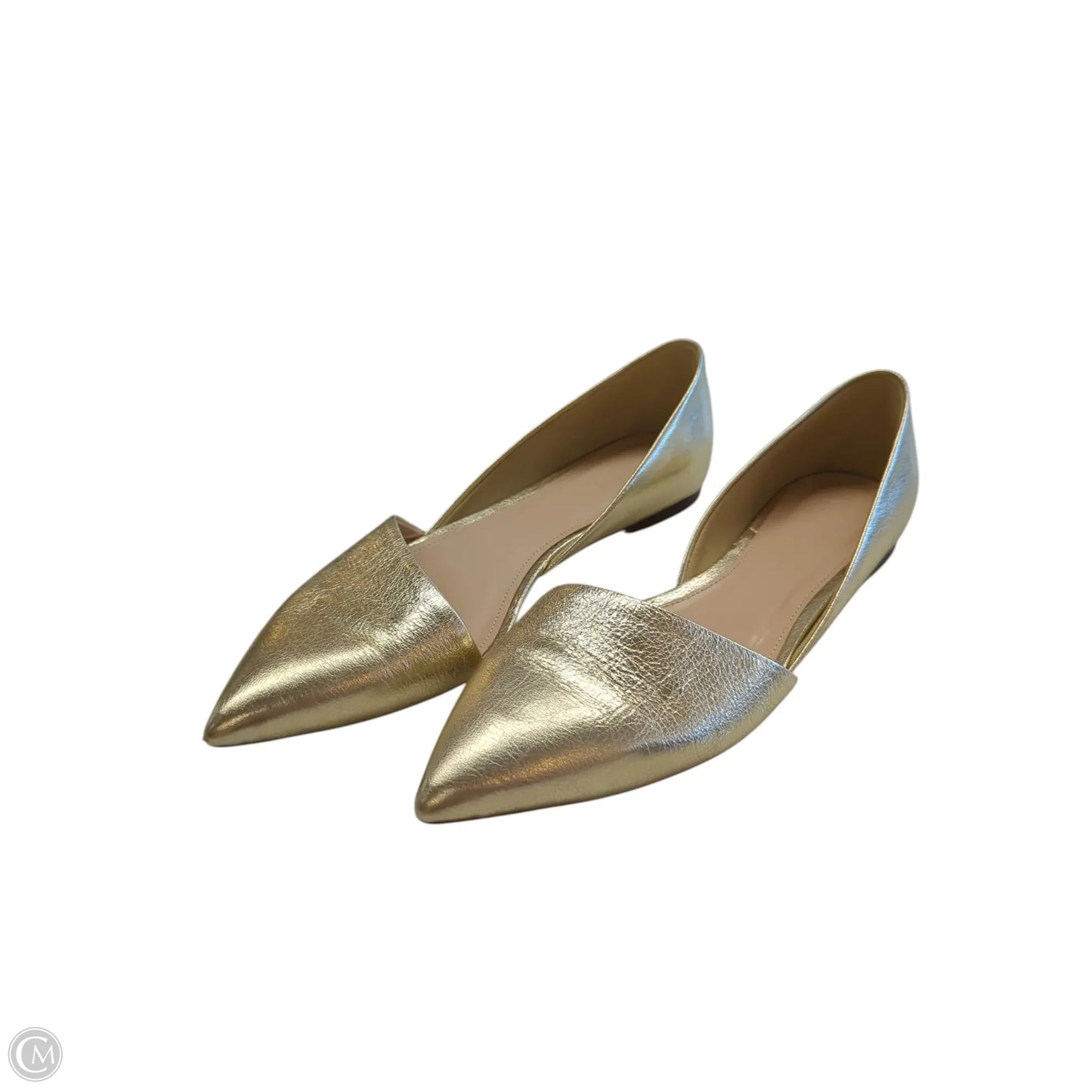 Shoes Flats By J. Crew In Gold, Size: 8